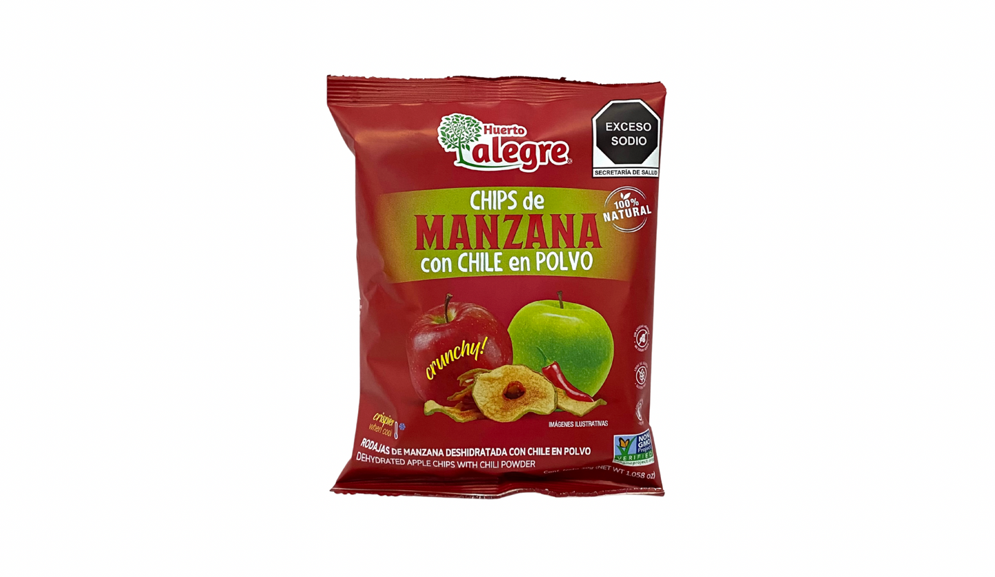 Chips de manzana (con chile chica)