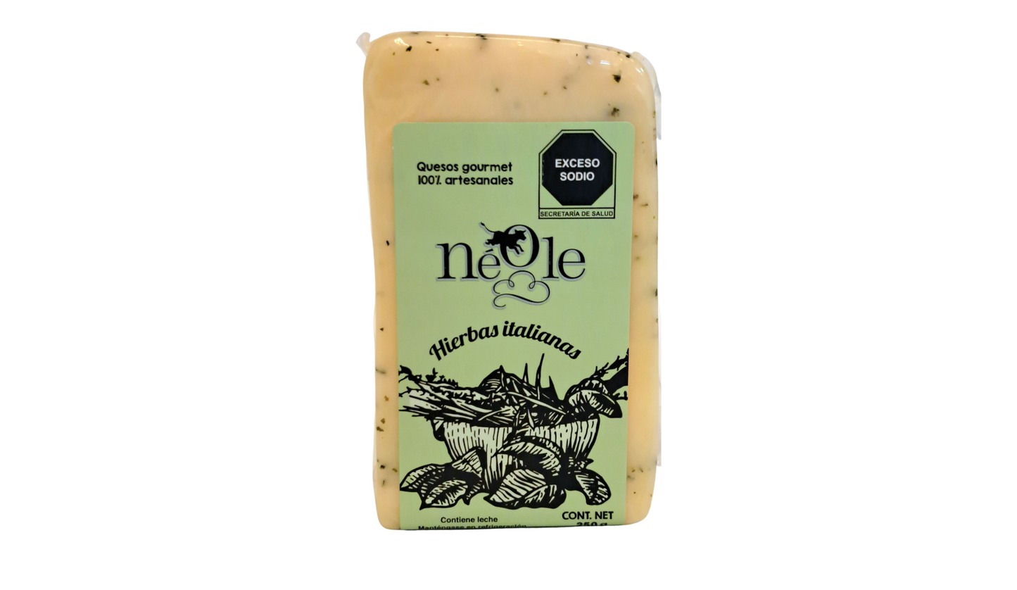 Queso botanero con hierbas Italianas