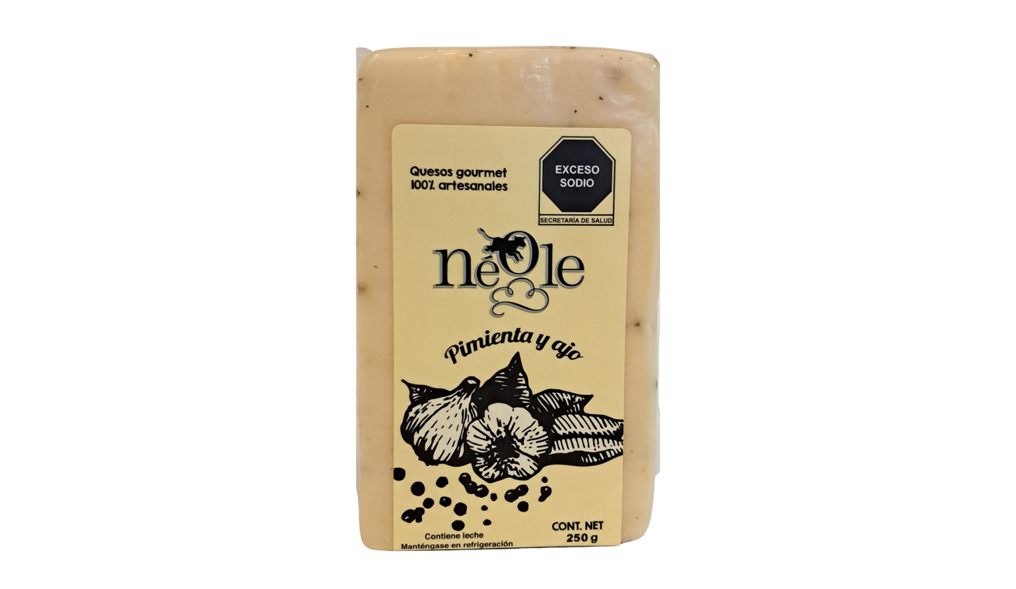 Queso botanero Pimienta y Ajo