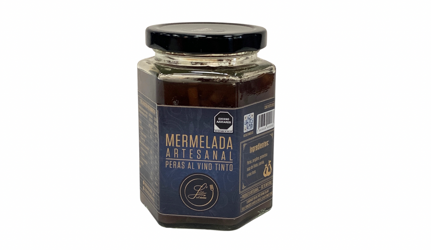 Mermelada pera al vino tinto