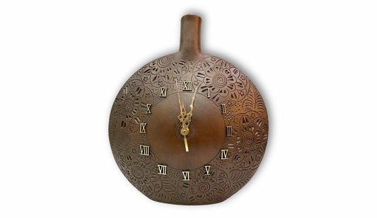 Reloj barro café