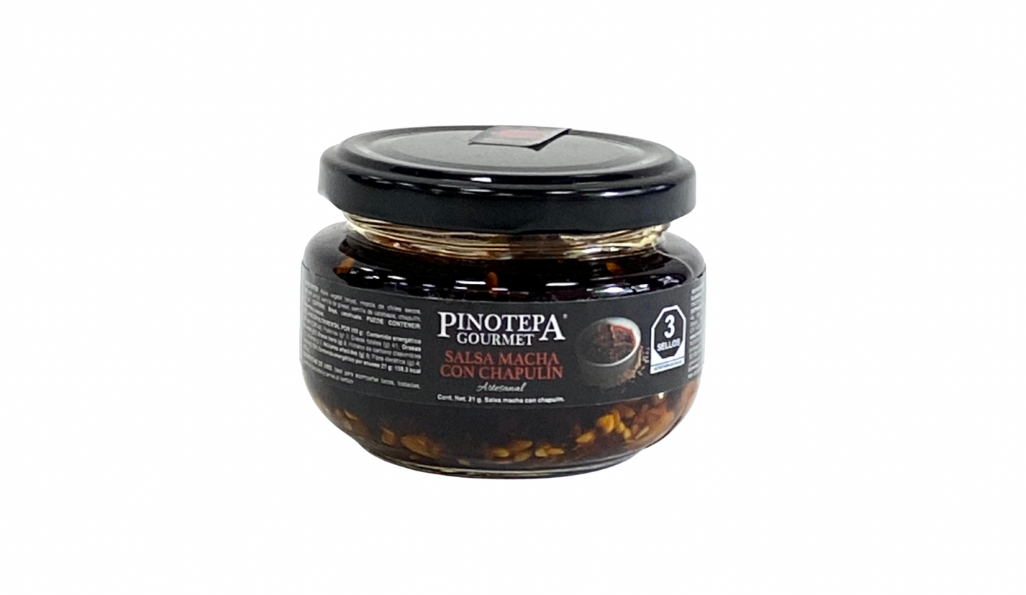 Pequeña Salsa Macha con Chapulín