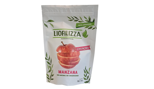 Manzana liofilizada