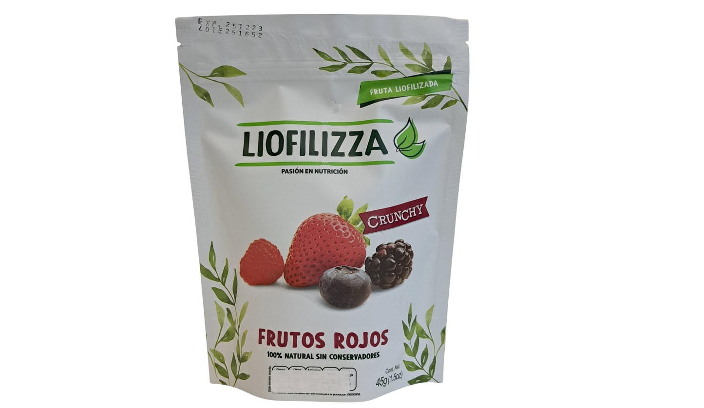 Frutos rojos liofilizados