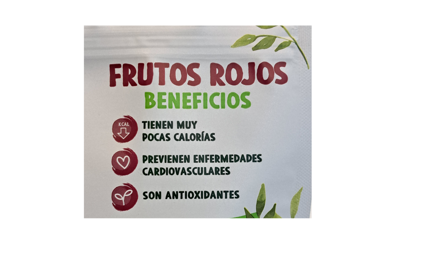 Frutos rojos liofilizados