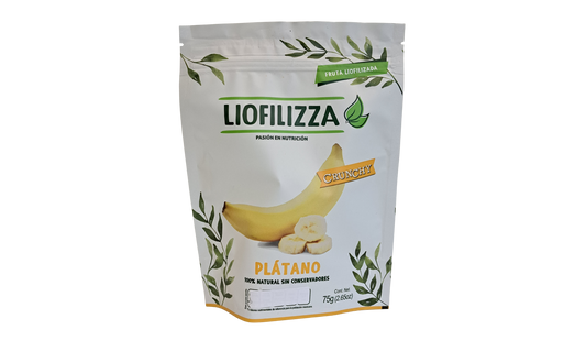 Platano liofilizado